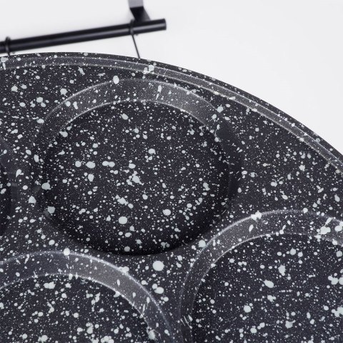 Patelnia granitowa do jajek sadzonych placków pancakes 7 otworów GRANDE 27 cm ORION 112974