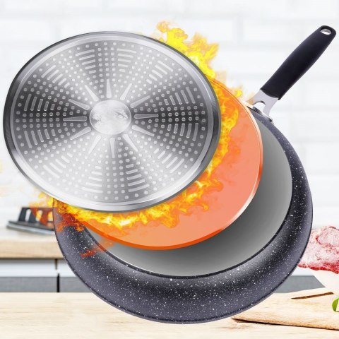 Patelnia granitowa do smażenia nieprzywierająca indukcja STONER 20 cm ORION 112926