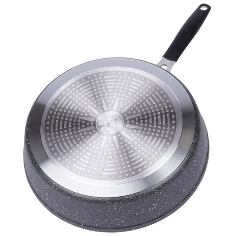 Patelnia granitowa do smażenia z pokrywką nieprzywierająca indukcja STONER 28 cm ORION 112931