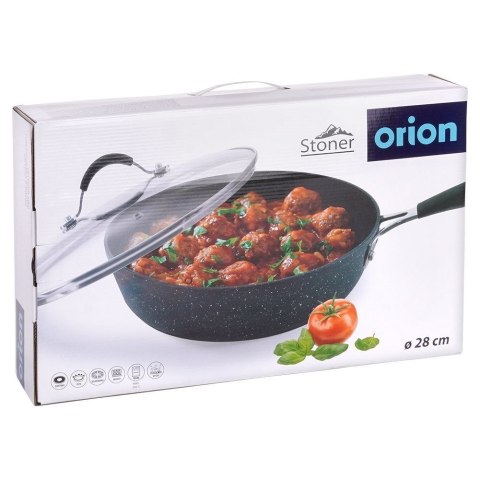 Patelnia granitowa do smażenia z pokrywką nieprzywierająca indukcja STONER 28 cm ORION 112931