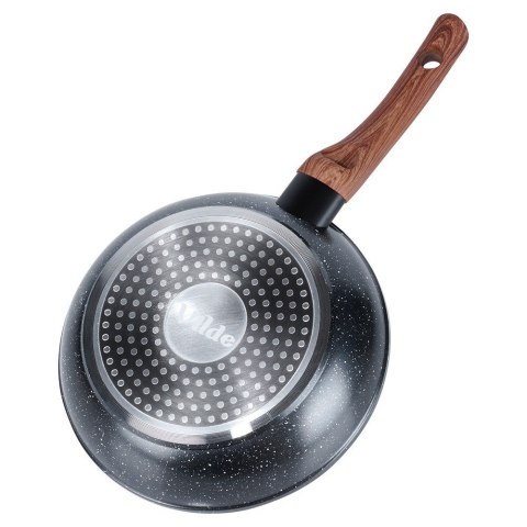 Patelnia granitowa nieprzywierająca indukcja NON-STICK BLACK&WOOD 20 cm VILDE 199059