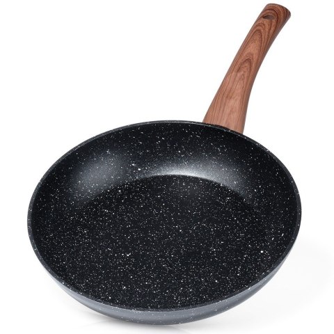 Patelnia granitowa nieprzywierająca indukcja NON-STICK BLACK&WOOD 24 cm VILDE 199060