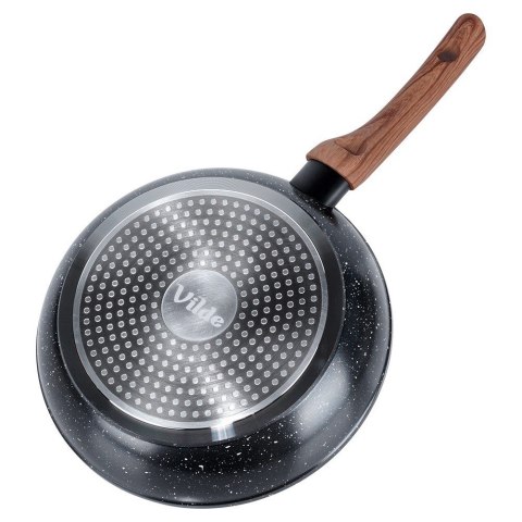 Patelnia granitowa nieprzywierająca indukcja NON-STICK BLACK&WOOD 24 cm VILDE 199060