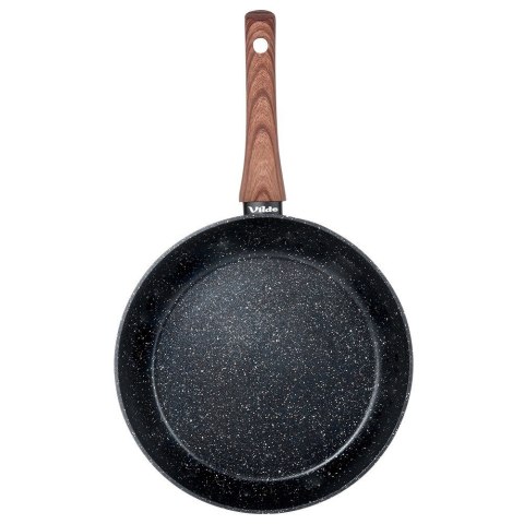 Patelnia granitowa nieprzywierająca indukcja NON-STICK BLACK&WOOD 26 cm VILDE 199061