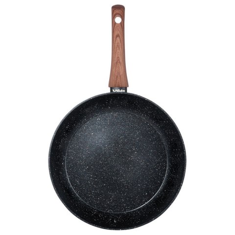 Patelnia granitowa nieprzywierająca indukcja NON-STICK BLACK&WOOD 28 cm VILDE 199062