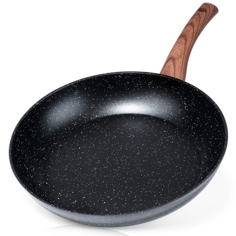 Patelnia granitowa nieprzywierająca indukcja NON-STICK BLACK&WOOD duża 30 cm VILDE 199063