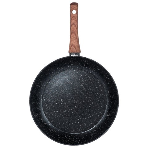 Patelnia granitowa nieprzywierająca indukcja NON-STICK BLACK&WOOD duża 30 cm VILDE 199063