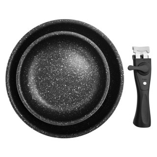 Patelnia granitowa nieprzywierająca indukcja zestaw patelni GRANDE 20 / 26 cm 3-ele ORION 110275