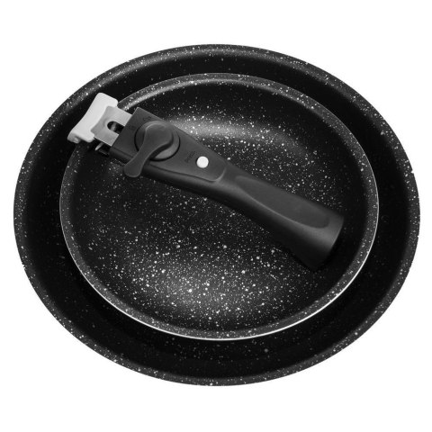 Patelnia granitowa nieprzywierająca indukcja zestaw patelni GRANDE 20 / 26 cm 3-ele ORION 110275