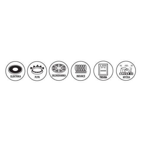 Patelnia granitowa nieprzywierająca indukcja zestaw patelni GRANDE 20 / 26 cm 3-ele ORION 110275