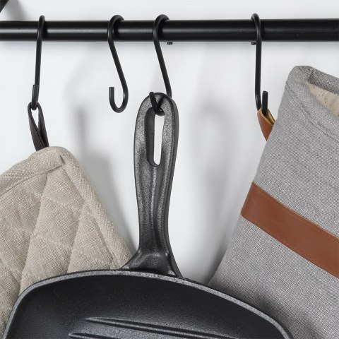 Patelnia grillowa do grillowania GRILL żeliwna kwadratowa z silikonową nakładką CAST LINE 28x28 cm VILDE 199045