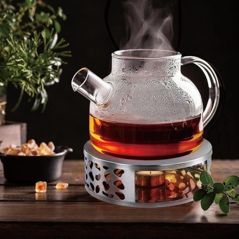 PODGRZEWACZ STALOWY DO ZAPARZACZY DZBANKÓW IMBRYKÓW TEA LIGHT KINGHOFF KH-1898
