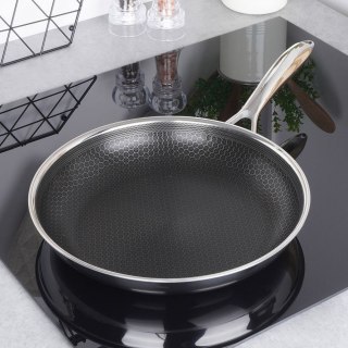 Patelnia stalowa ze stali nierdzewnej NON-STICK indukcja COOKCELL 24 cm ORION 112980