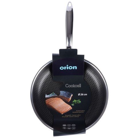 Patelnia stalowa ze stali nierdzewnej indukcja głęboka COOKCELL 26 cm ORION 112981