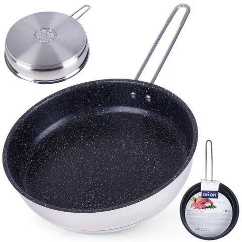Patelnia stalowa ze stali nierdzewnej nieprzywierająca indukcja GRANDE 26 cm ORION 113205