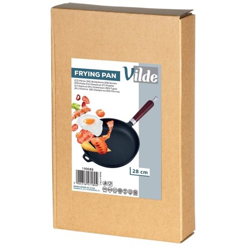 Patelnia żeliwna indukcja na indukcję ciężka CAST LINE 28 cm VILDE 199042