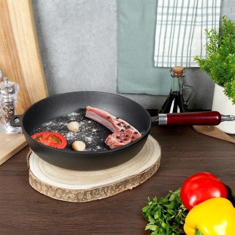 Patelnia żeliwna indukcja na indukcję ciężka CAST LINE duża 30 cm VILDE 199043