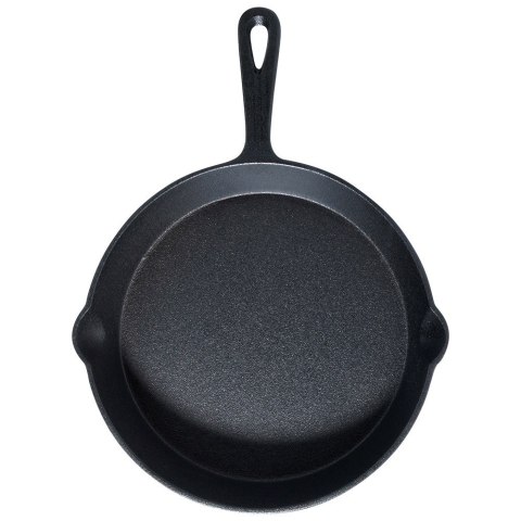 Patelnia żeliwna z silikonową nakładką na indukcję ciężka CAST LINE 25 cm VILDE 199035