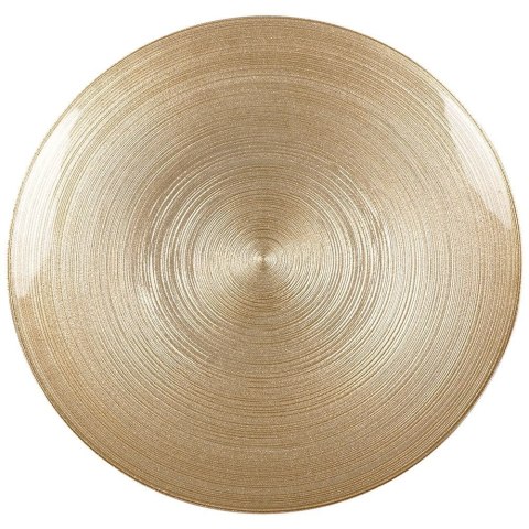 Patera na ciasto babeczki owoce tort szklana złota na nóżce 28cm VILDE 139268