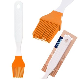 Pędzelek kuchenny silikonowy pomarańczowy pędzel SILLINIE 22cm ORION 142741