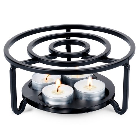 Podgrzewacz do dzbanka kubka herbaty metalowy świecznik x4 tealight VILDE 229148