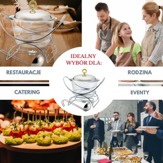 Podgrzewacz stołowy waza do zupy 4 ele. 4.0L KLAUSBERG KB-7920