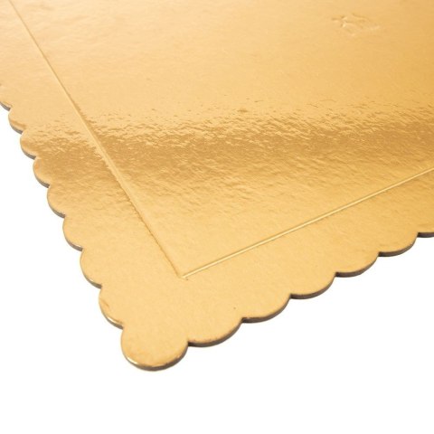 Podkład pod tort ciasto złoty prostokątny 40x30 cm GRUBY SZTYWNY ORION 871407