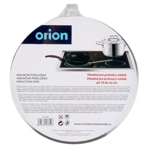 Podkładka indukcyjna stalowa 20cm podstawka na indukcję adapter ORION 870184