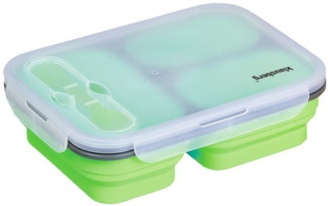 POJEMNIK LUNCHBOX SILIKONOWY 1100ml 3-KOMOROWY KLAUSBERG KB-7024