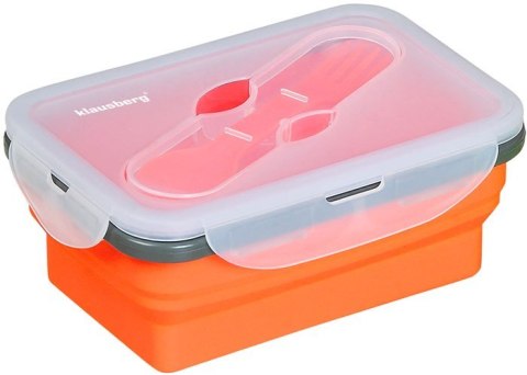 POJEMNIK LUNCHBOX SILIKONOWY 400ml 1-KOMOROWY KLAUSBERG KB-7021