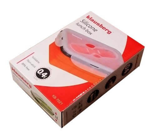 POJEMNIK LUNCHBOX SILIKONOWY 400ml 1-KOMOROWY KLAUSBERG KB-7021
