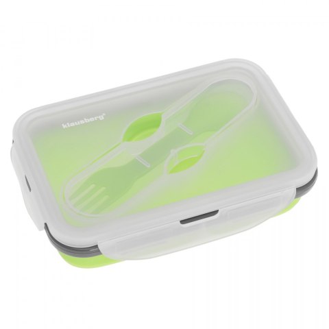 POJEMNIK LUNCHBOX SILIKONOWY 400ml 1-KOMOROWY KLAUSBERG KB-7021