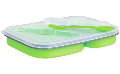 POJEMNIK LUNCHBOX SILIKONOWY 900ml 2-KOMOROWY KLAUSBERG KB-7023