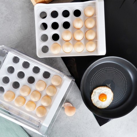 POJEMNIK NA JAJKA DO LODÓWKI ORGANIZER NA 40 JAJEK 2-POZIOMOWY PIĘTROWY VILDE 229164