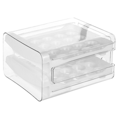 POJEMNIK NA JAJKA DO LODÓWKI ORGANIZER NA 40 JAJEK 2-POZIOMOWY PIĘTROWY VILDE 229164