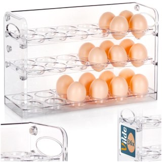 POJEMNIK NA JAJKA DO LODÓWKI ORGANIZER PIĘTROWY NA 36 JAJEK DUŻY VILDE 229195