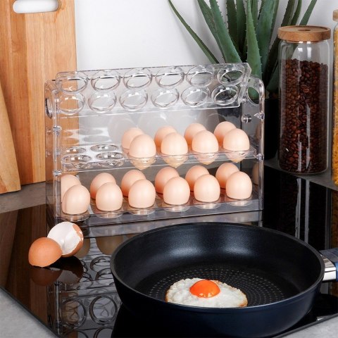 POJEMNIK NA JAJKA DO LODÓWKI ORGANIZER PIĘTROWY NA 36 JAJEK DUŻY VILDE 229195