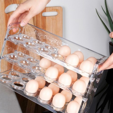 POJEMNIK NA JAJKA DO LODÓWKI ORGANIZER PIĘTROWY NA 36 JAJEK DUŻY VILDE 229195