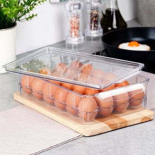 POJEMNIK NA JAJKA DO LODÓWKI Z POKRYWKĄ ORGANIZER NA 24 JAJKA VILDE 259634