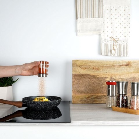 POJEMNIK NA PRZYPRAWY Z SITKIEM DO SYPANIA DOZOWANIA SZKLANY 100ML ORION 155107