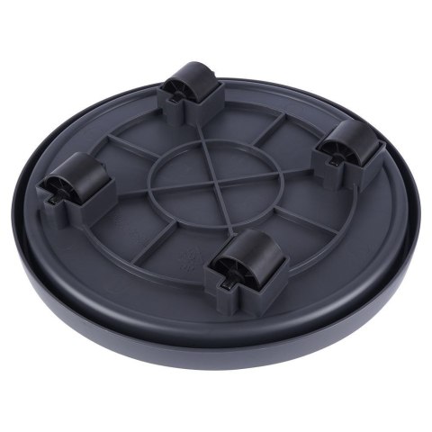 Podstawka stojak pod doniczkę donicę okrągła na kółkach podkładka 30 cm PROGARDEN 339484