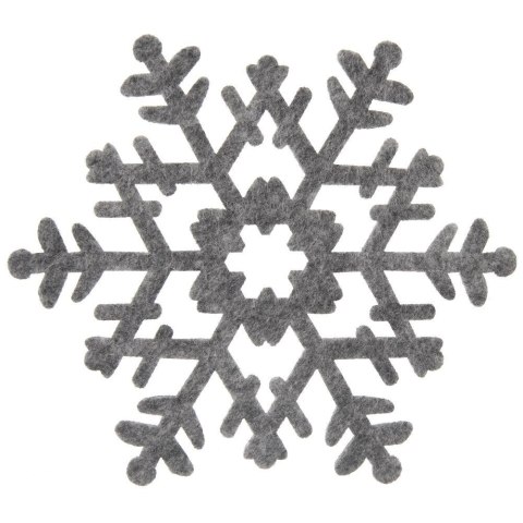 Podstawki podkładki pod kubek kubki filcowe szare 13.5cm 6 sztuk ORION 710828