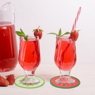 Podstawki podkładki pod kubek kubki owoce 8.5cm 6 sztuk EXCELLENT HOUSEWARE 710823