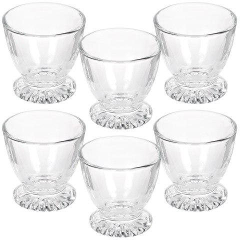 Podstawki szklane na jajko kieliszek stojak kieliszkido jajka 6 SZTUK VILDE 139751