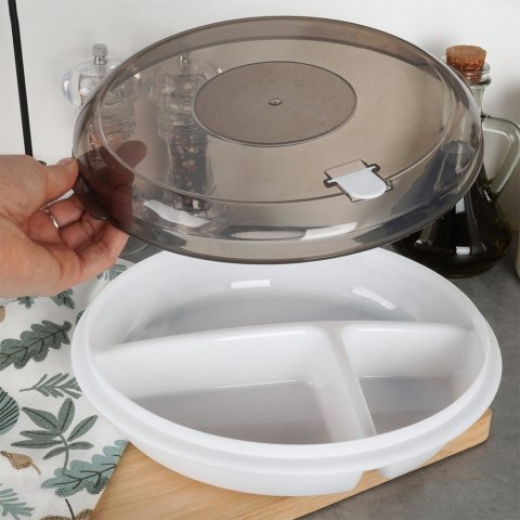 Pojemnik do mikrofalówki dzielony 25 cm EXCELLENT HOUSEWARE 229123