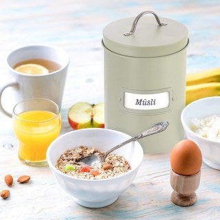 Pojemnik do przechowywania żywności metalowy zielony GREENISH 1.3L ORION 127901