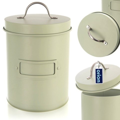 Pojemnik do przechowywania żywności metalowy zielony GREENISH 1.3L ORION 127901