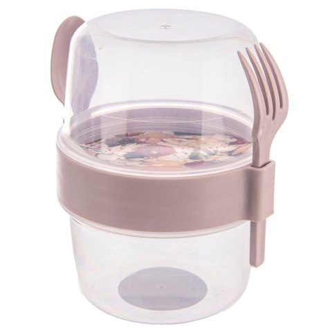 Pojemnik kubek na jogurt i musli z łyżeczką lunchbox lunch box 370ml ORION 121784