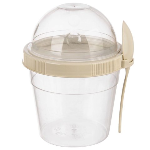 Pojemnik kubek na jogurt i musli z łyżeczką lunchbox lunch box 400ml ORION 121783