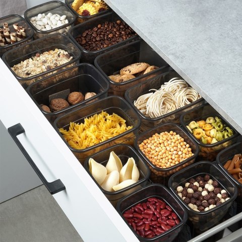 Pojemnik kuchenny na produkty sypkie suche z pokrywką 1L VILDE 229112